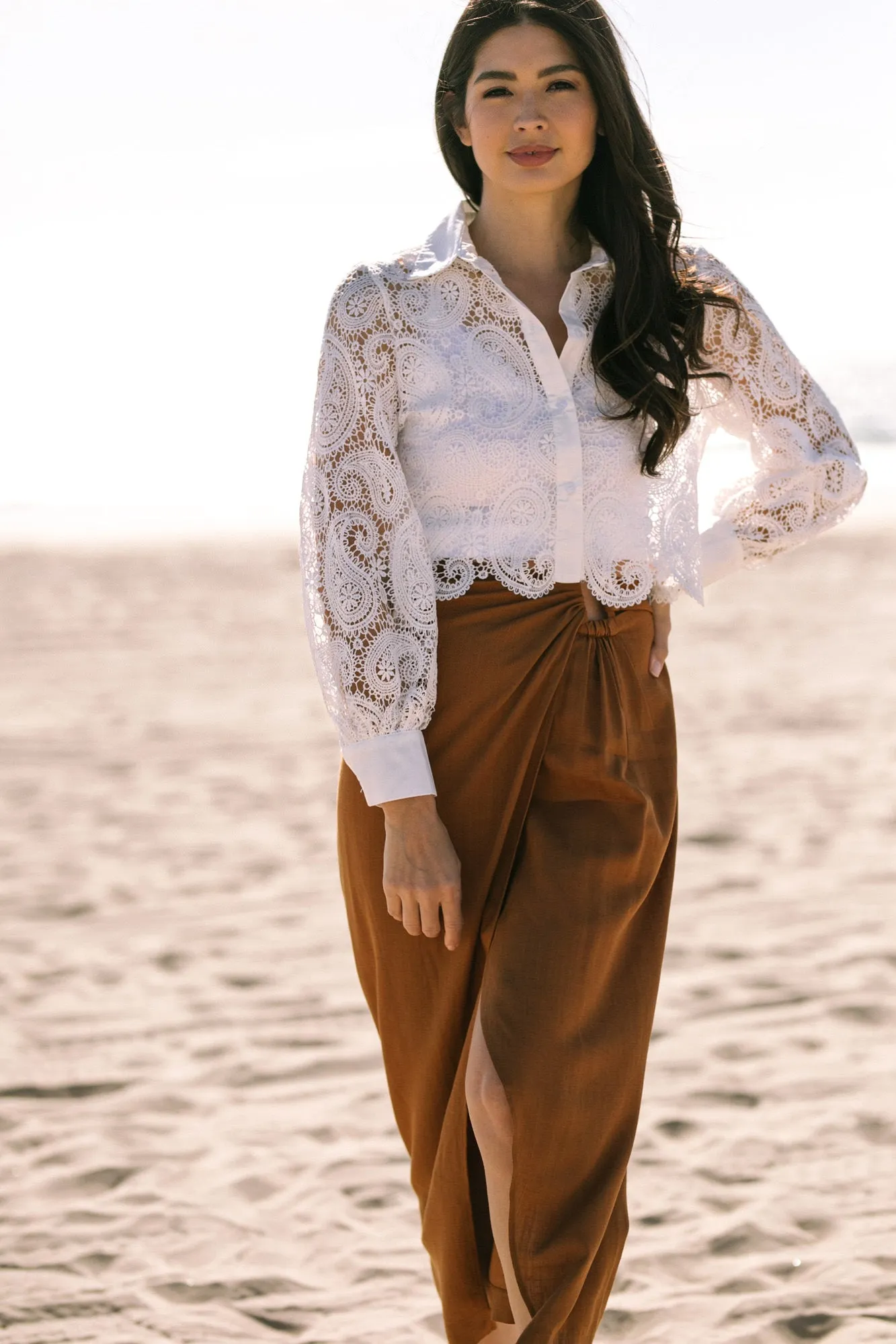 Addie Lace Buttoned Shirt