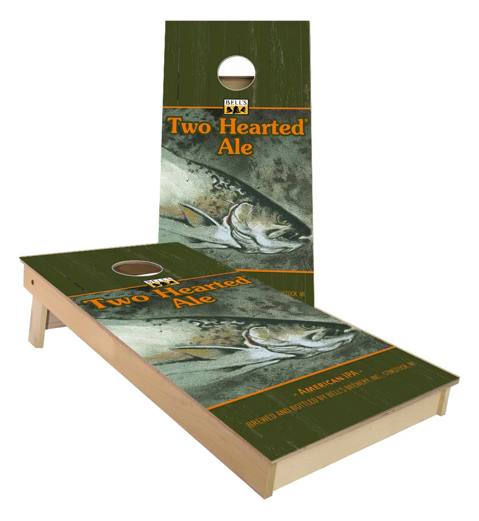 Bells Two Hearted Ale cornhole boards