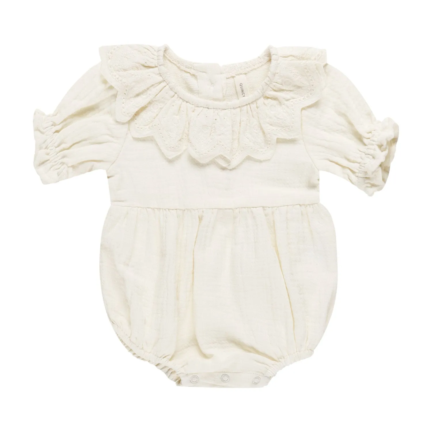 Collared Romper - Ivory