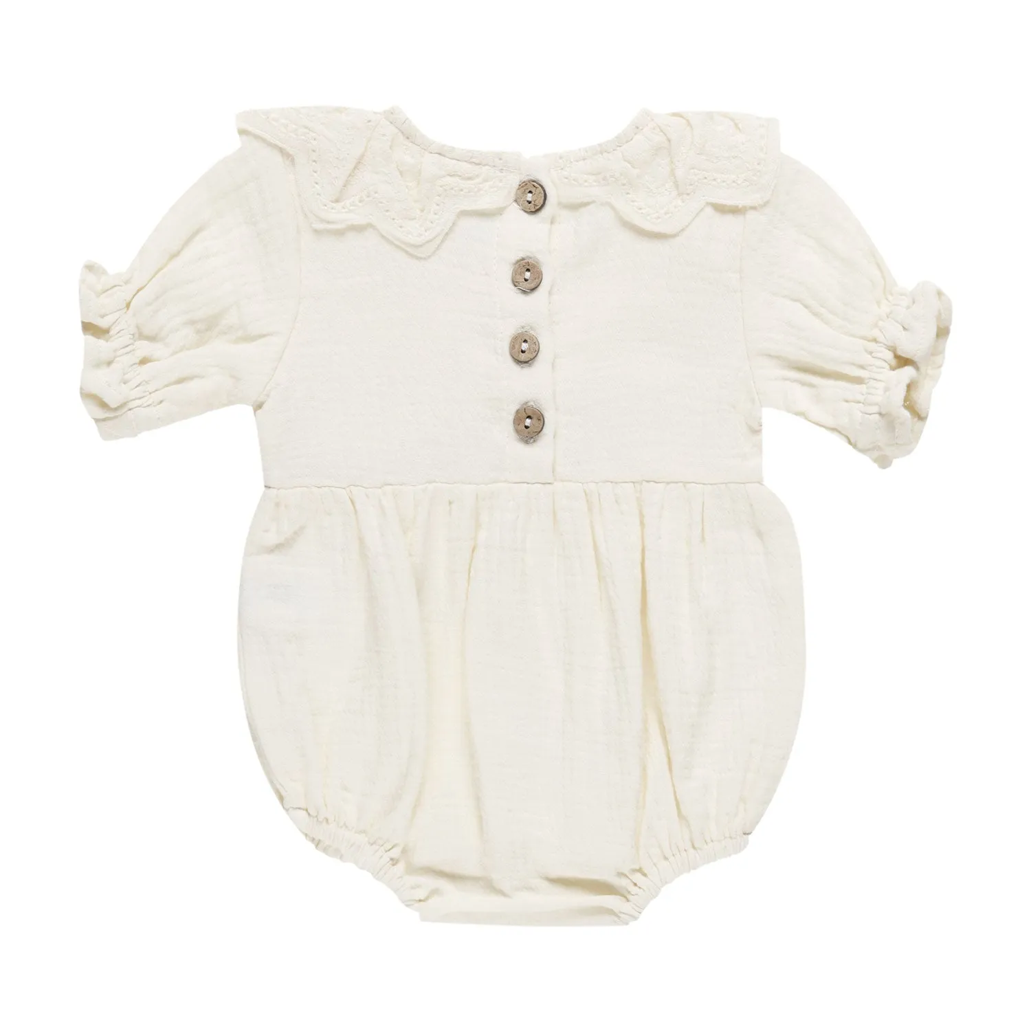 Collared Romper - Ivory