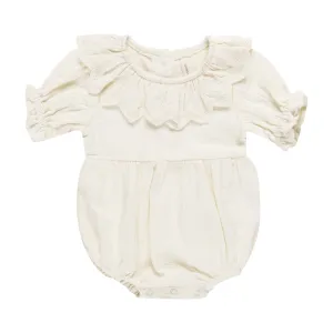 Collared Romper - Ivory