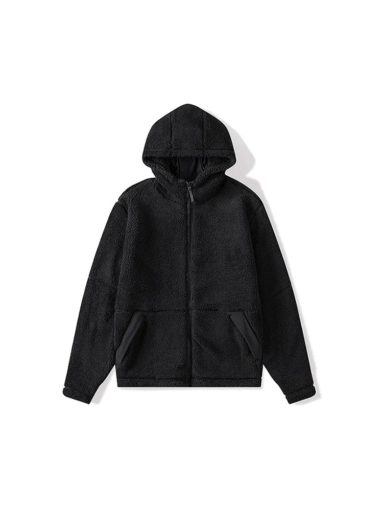 Cotton Fleece Hooded Jacket Fleece Outdoor Warm Thickened Jacket