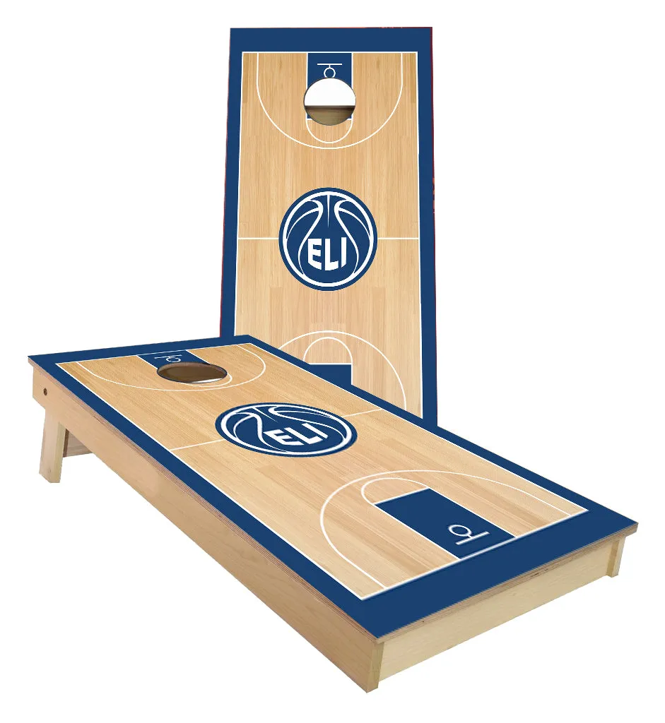 ELI Basketball Court custom Cornhole Boards