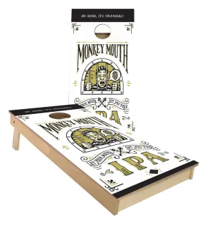 Grand River Brewery Monkey Mouth custom cornhole boards