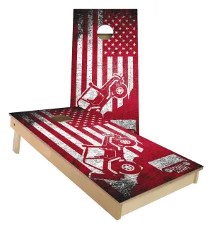 Jeep Mountain Climb USA FLAG America cornhole boards