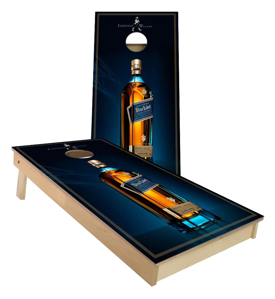 Johnnie Walker Blue Label cornhole boards