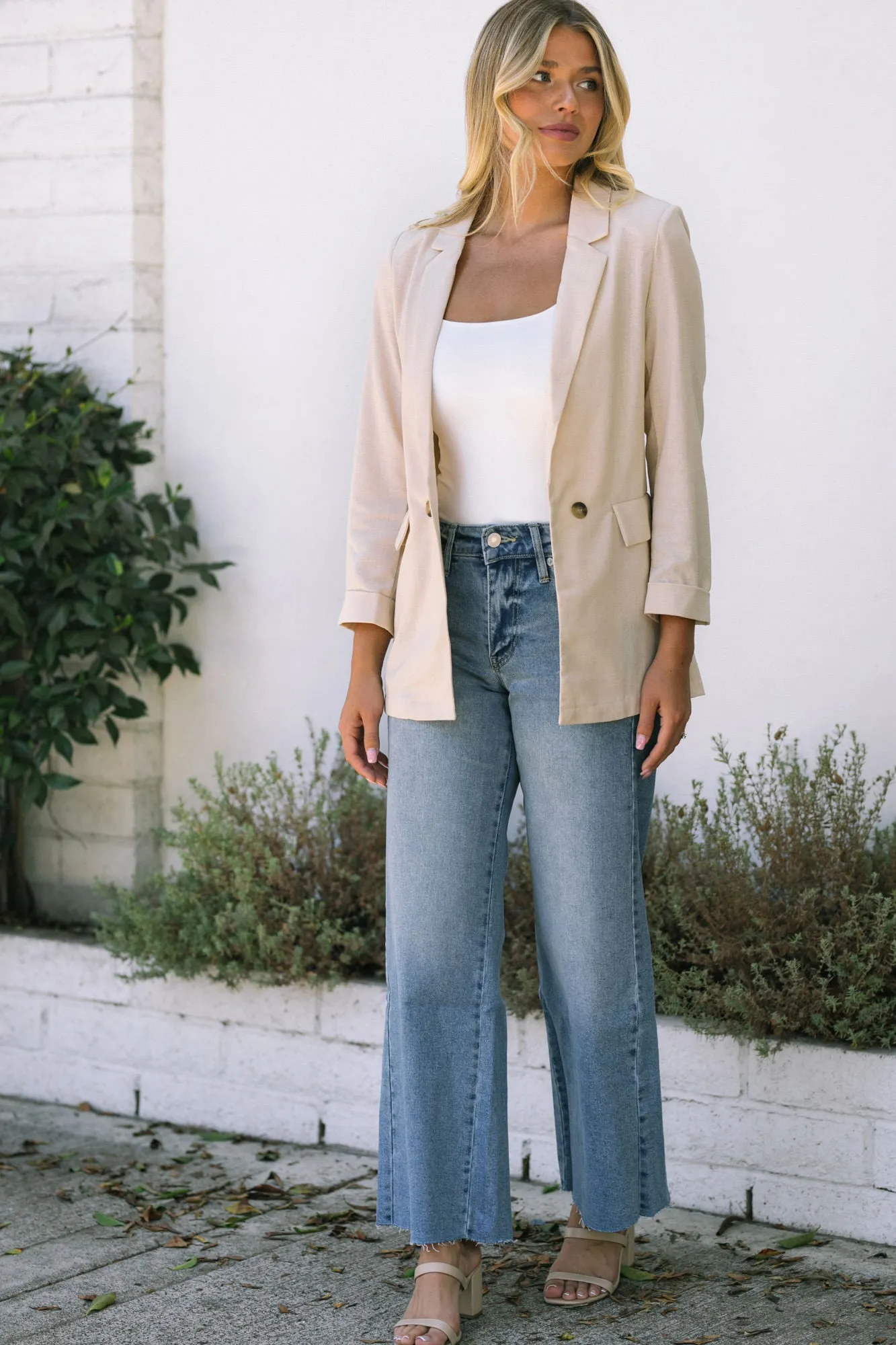 Maeve 3/4 Sleeve Blazer