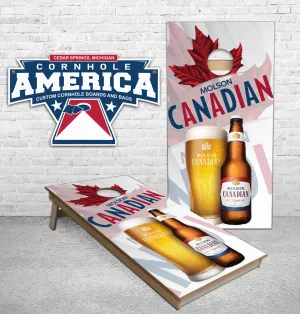 Molson Canadian cornhole boards