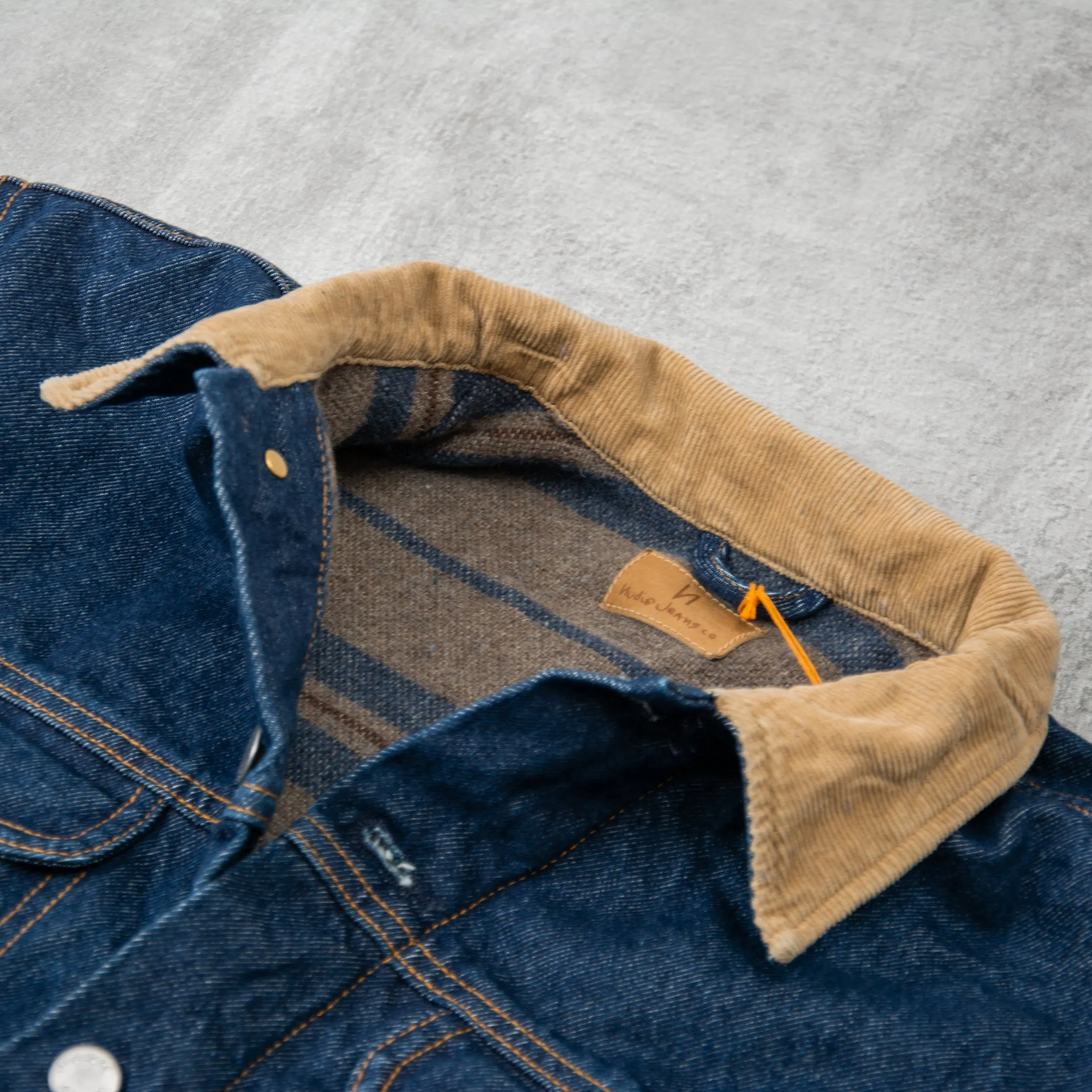 Nudie Johny Thunder Denim Jacket - Dark Blue