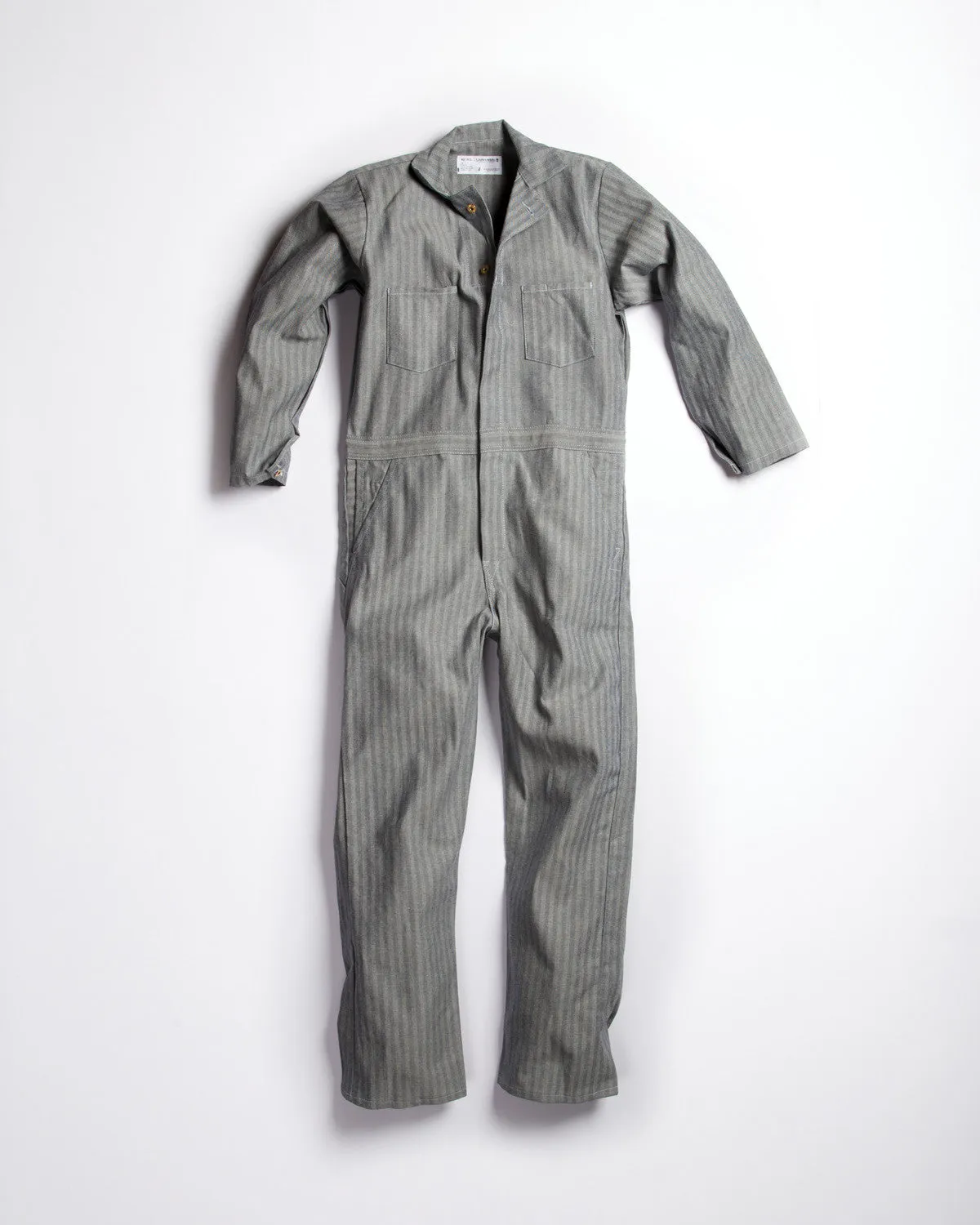 Universal Cotton Coveralls Herringbone Button