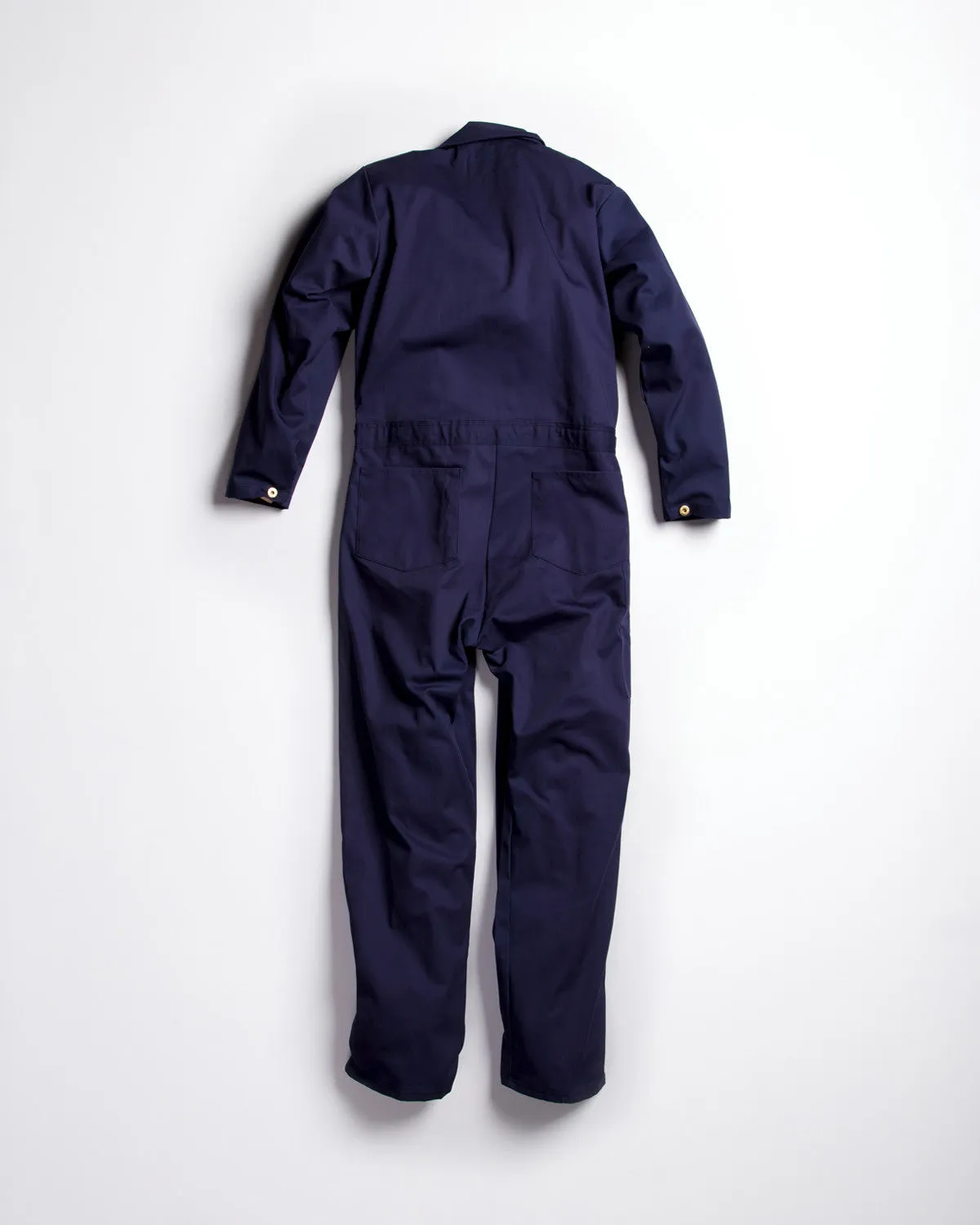 Universal Cotton Coveralls Navy Blue Button